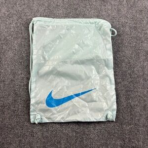NIKE Boot Bag Blue Swoosh Drawstring Bag Backpack Soccer cleat Bag